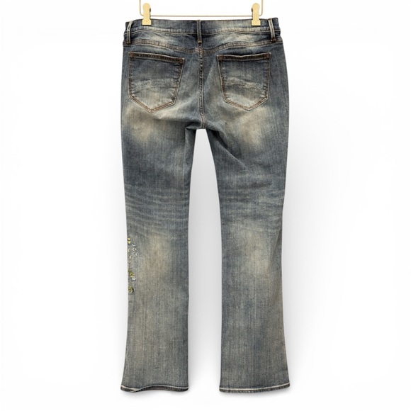 DRIFTWOOD Kelly Blue Jeans with Floral Embroidery - Picture 2 of 8